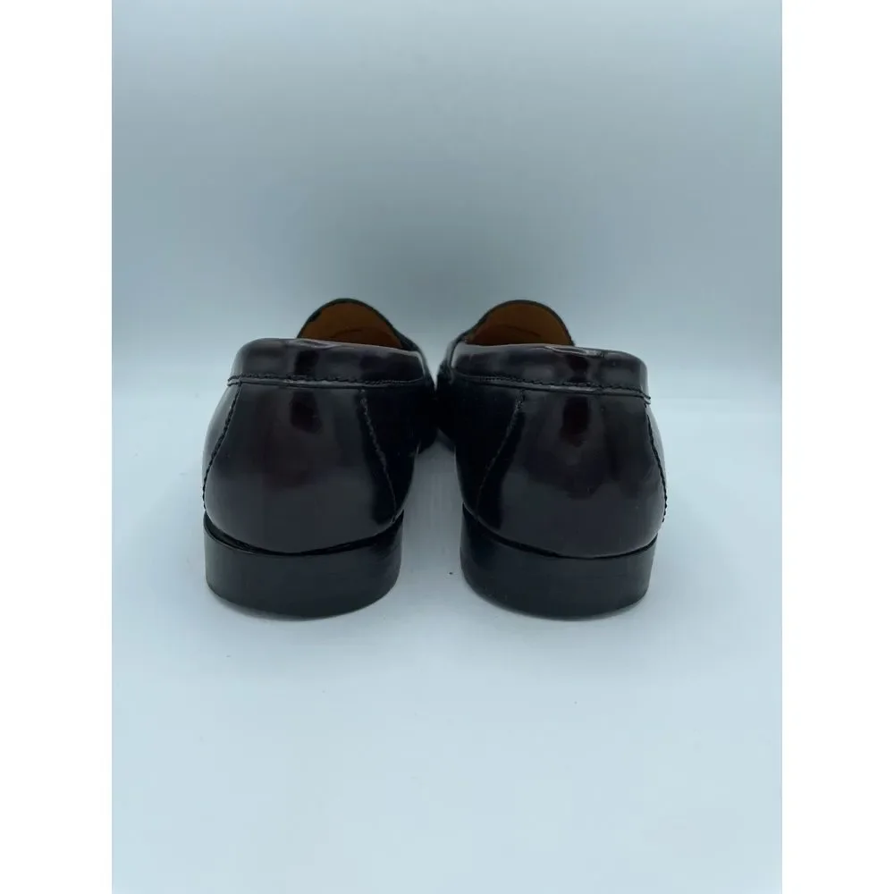Cole Haan Men's Loafer Size 9 D Kiltie Tassel SlipOn Dress‎ Shoe Cordovan